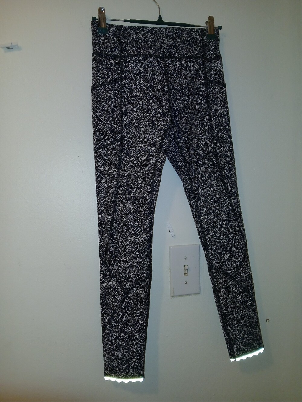 lululemon athletica Black and White Speckled Leggings